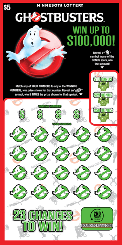 Ghostbusters™ scratch-off ticket