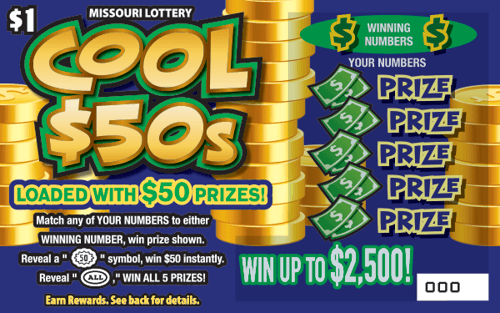 COOL $50S scratch-off ticket
