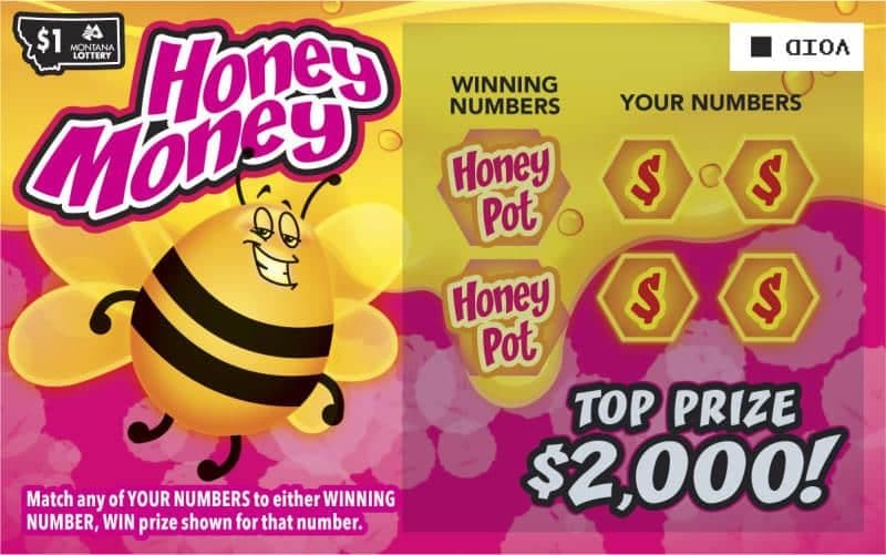 Honey Money scratch-off ticket