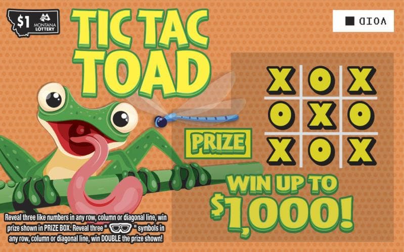 Tic Tac Toad scratch-off ticket