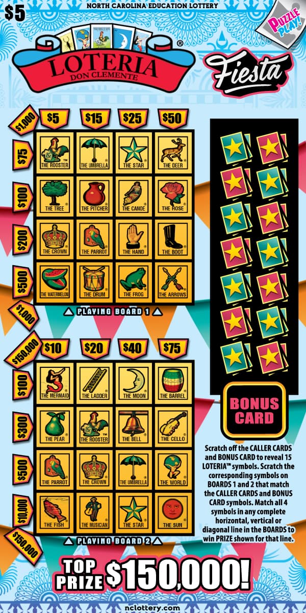 LOTERIAÂ® Fiesta scratch-off ticket