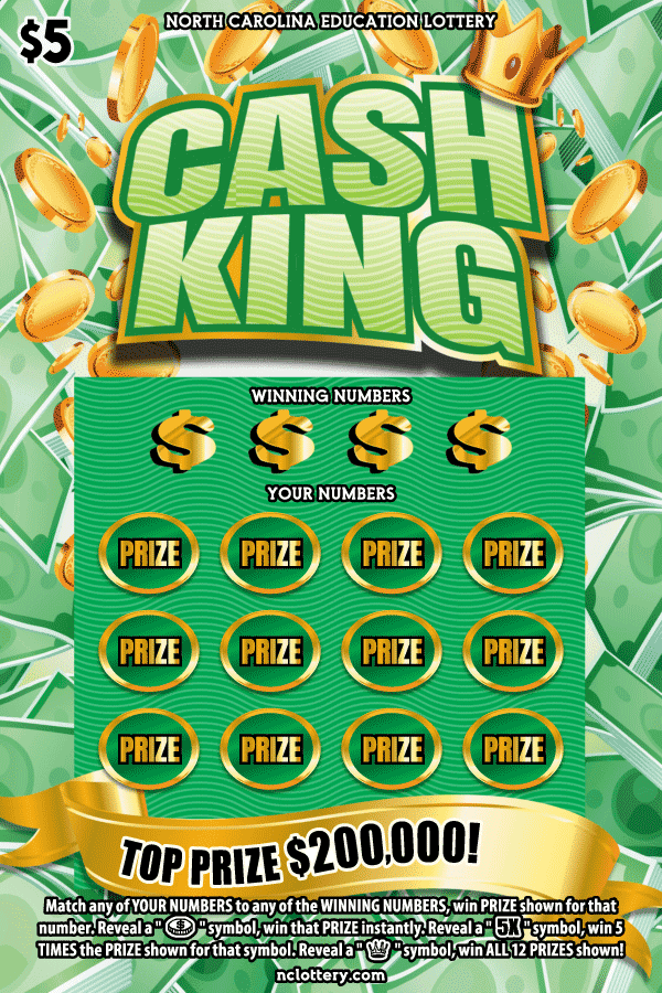Cash King scratch-off ticket