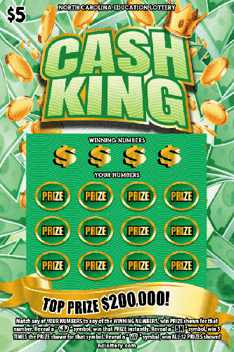 Cash King scratch-off ticket