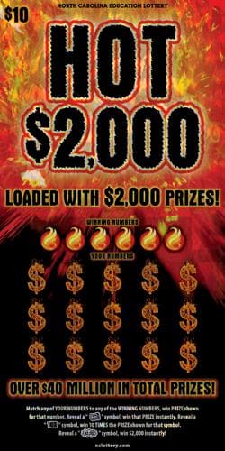 Hot $2,000 scratch-off ticket