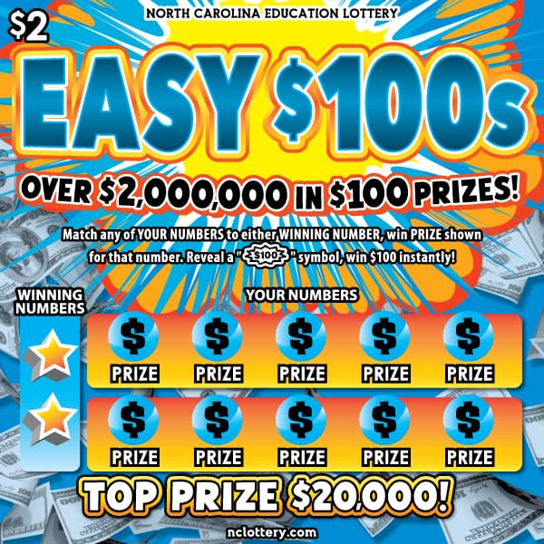 Easy $100s scratch-off ticket