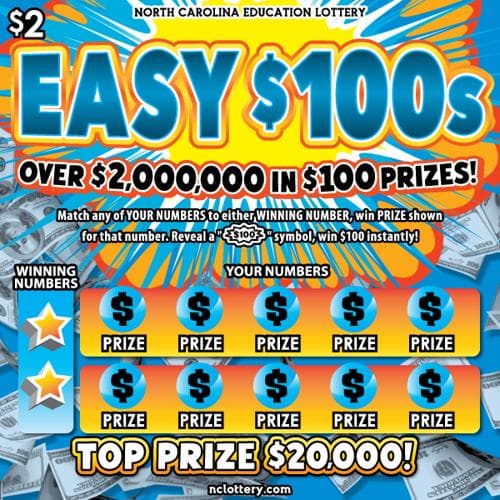 Easy $100s scratch-off ticket