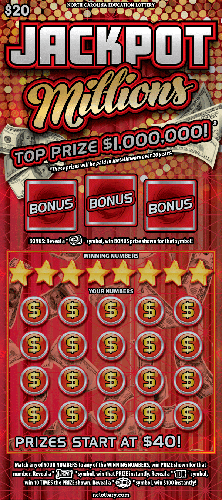 Jackpot Millions scratch-off ticket
