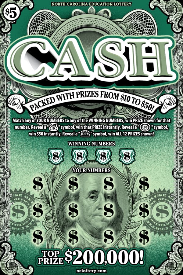 CASH scratch-off ticket