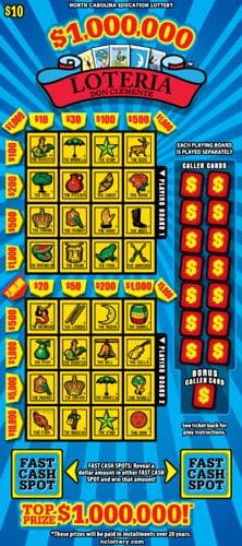 $1,000,000 Loteria scratch-off ticket