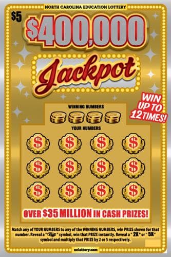 $400,000 Jackpot scratch-off ticket