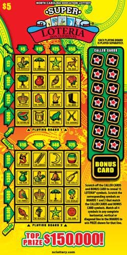 Super Loteria scratch-off ticket