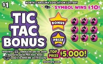 Tic Tac Bonus scratch-off ticket