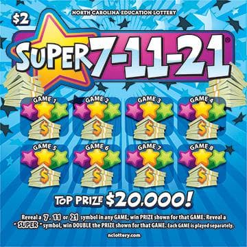 Super 7-11-21 scratch-off ticket
