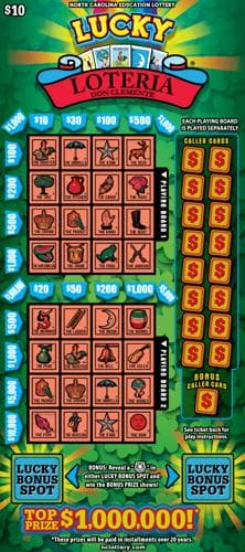 Lucky Loteria® scratch-off ticket