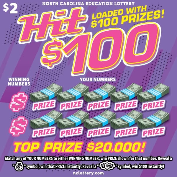 Hit $100 scratch-off ticket