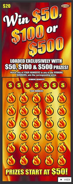Win $50, $100 or $500 scratch-off ticket
