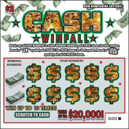 Cash Winfall scratch-off ticket