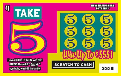 Take 5 scratch-off ticket
