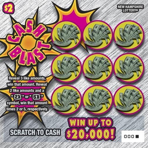 Cash Blast scratch-off ticket
