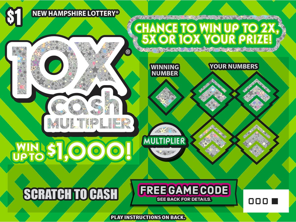 10X® Cash Multiplier scratch-off ticket