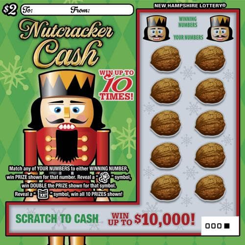 Nutcracker Cash	 scratch-off ticket