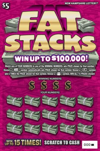 Fat Stacks scratch-off ticket
