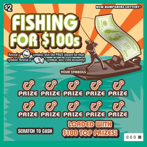 Fishing For $100s scratch-off ticket