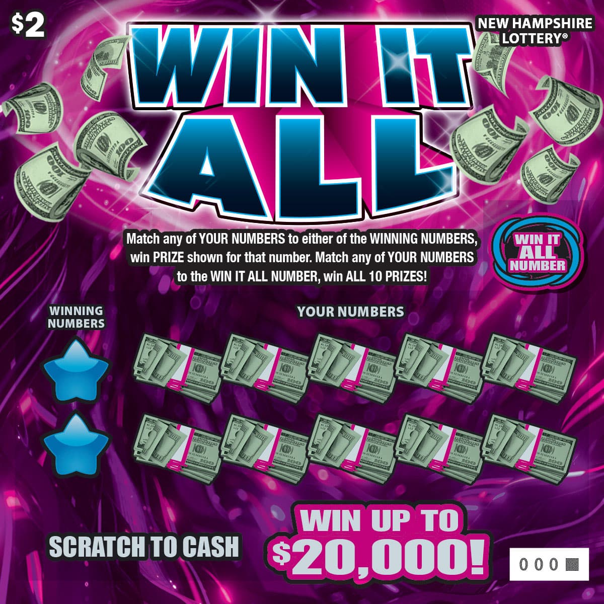Win It All scratch-off ticket