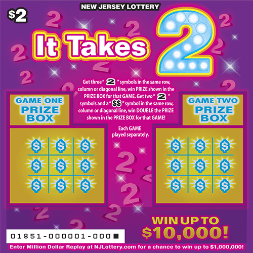 It Takes 2 scratch-off ticket