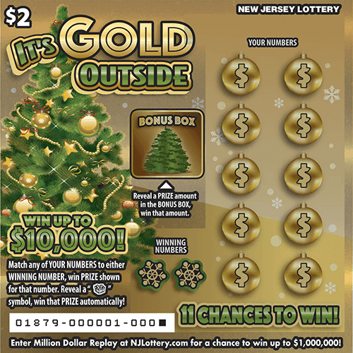 It's Gold Outside scratch-off ticket