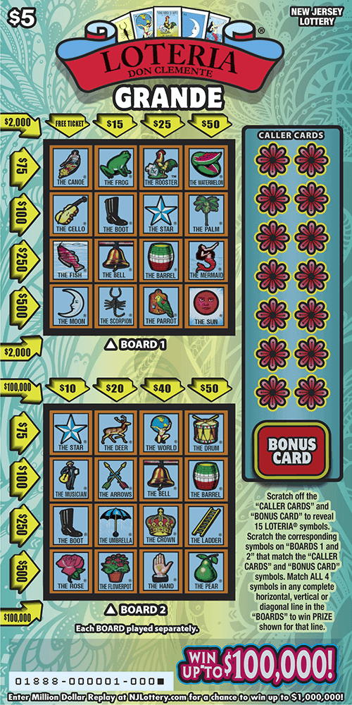 LOTERIA Grande scratch-off ticket