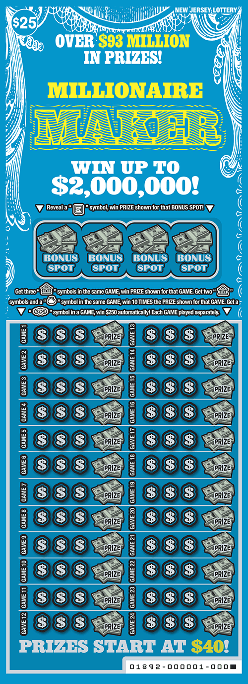 Millionaire Maker scratch-off ticket
