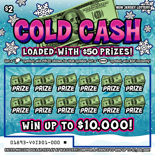 Cold Cash scratch-off ticket