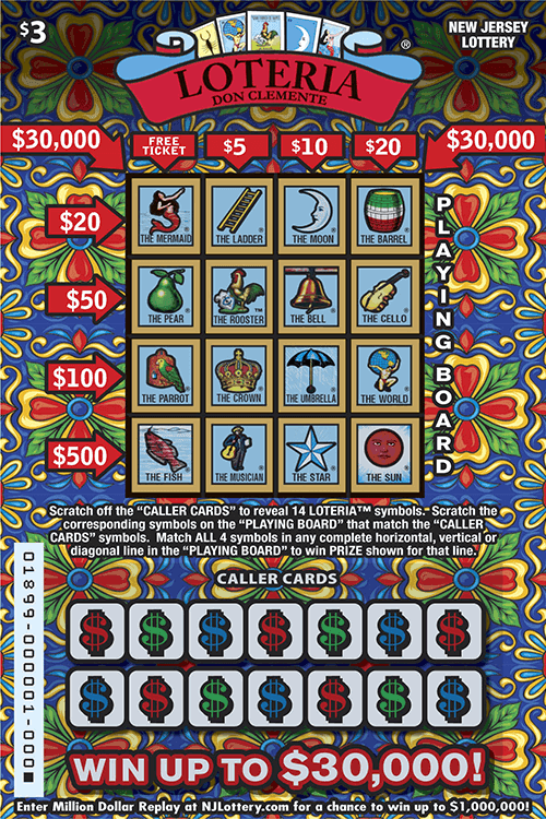 LOTERIA scratch-off ticket