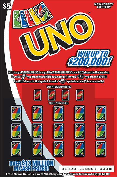 UNO scratch-off ticket