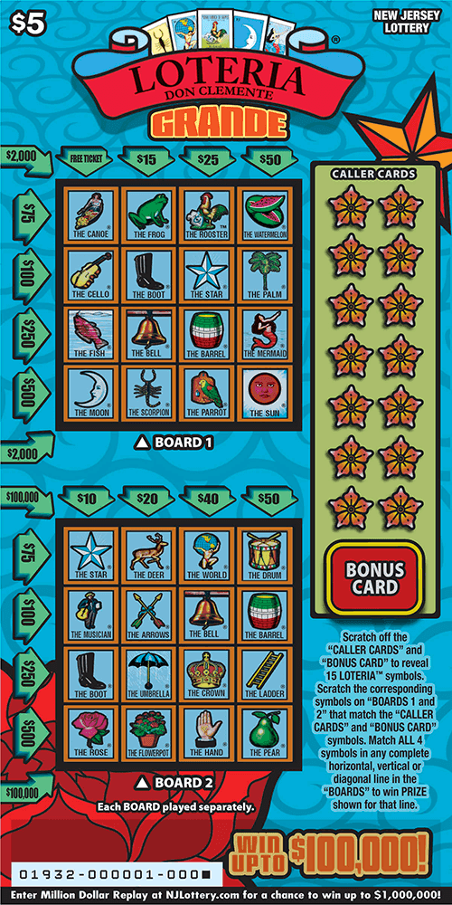 LOTERIA Grande scratch-off ticket