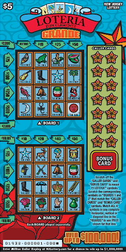 LOTERIA Grande scratch-off ticket