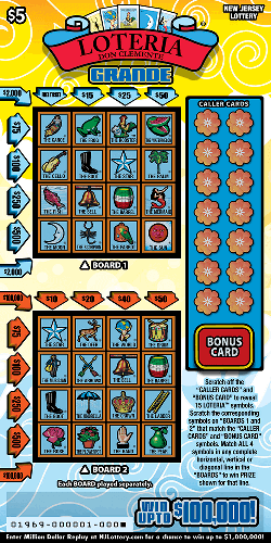LOTERIA Grande scratch-off ticket