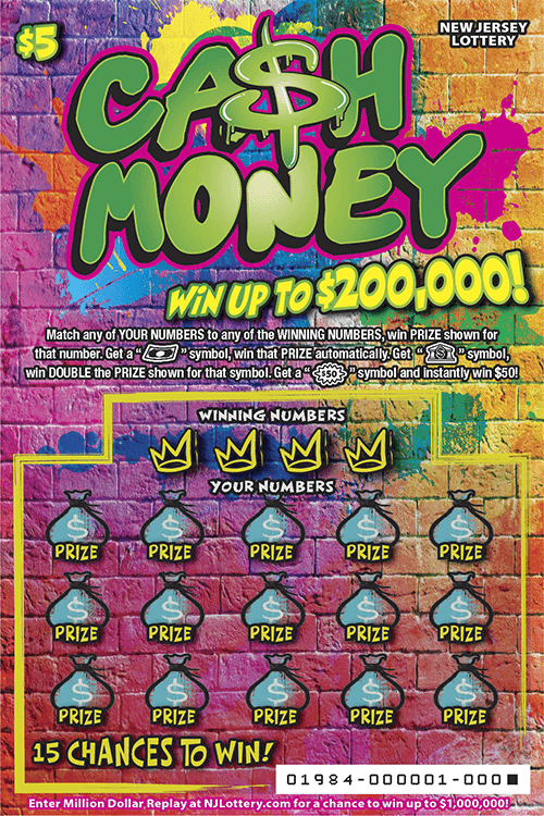 Ca$h Money scratch-off ticket