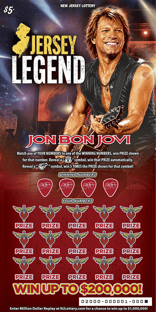 Jersey Legend scratch-off ticket