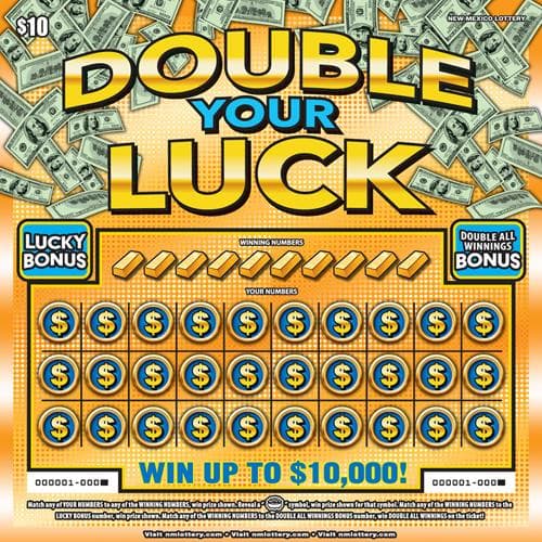 Double Your Luck scratch-off ticket