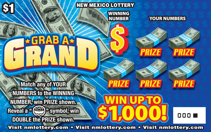 Grab A Grand scratch-off ticket