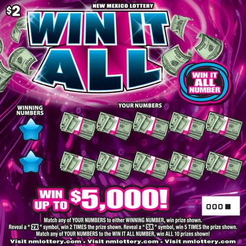 Win It All scratch-off ticket