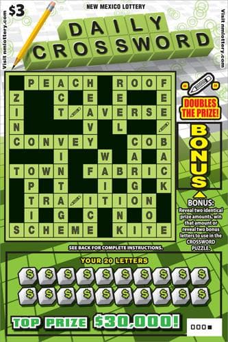 Daily Crossword scratch-off ticket