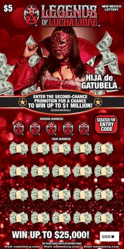 Legends of Lucha Libre® scratch-off ticket