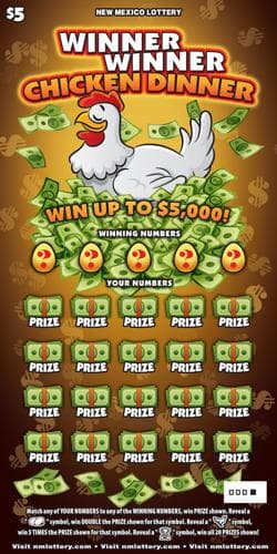 Winner Winner Chicken Dinner scratch-off ticket