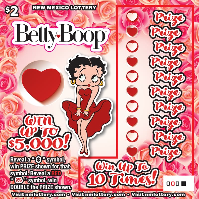 Betty Boop™ scratch-off ticket