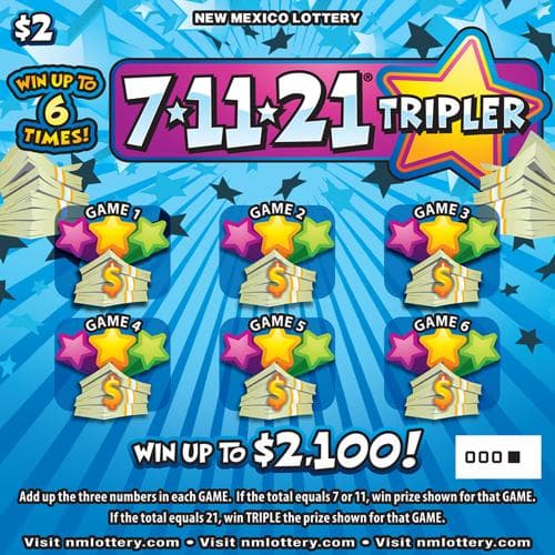 7-11-21® Tripler scratch-off ticket