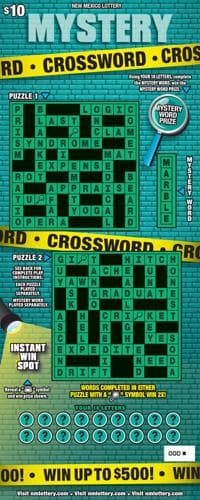MYSTERY CROSSWORD scratch-off ticket