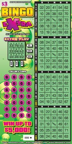 Bingo Extra scratch-off ticket